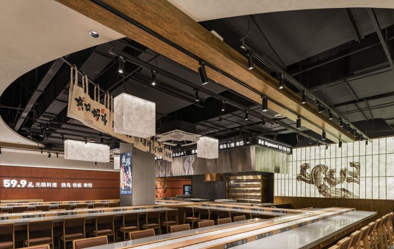 焦廻·烧鸟铁板料理自助餐厅设计&侘寂风禅意场景空间设计 - 家居知识