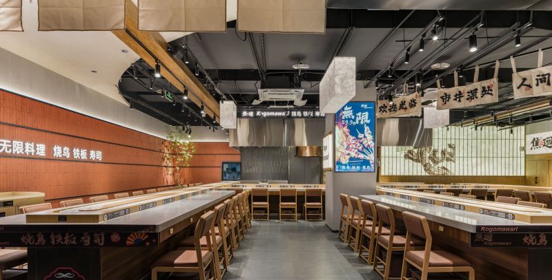 焦廻·烧鸟铁板料理自助餐厅设计&侘寂风禅意场景空间设计 - 家居知识