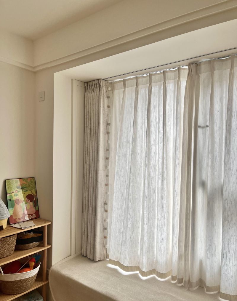 预算有限？116㎡硬装原木奶油风， - 家居知识