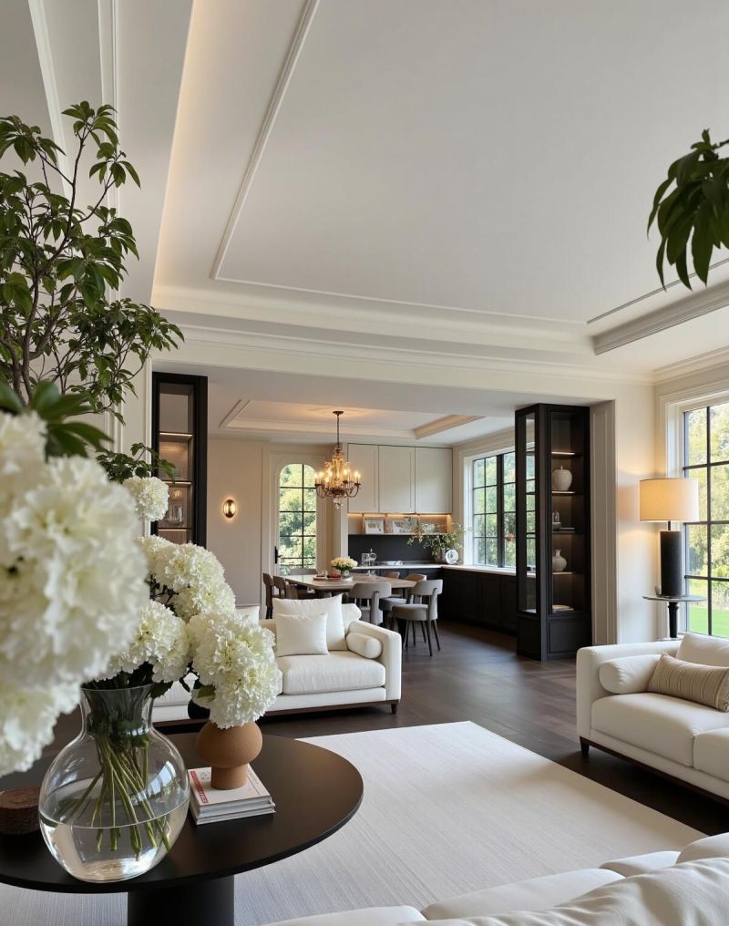 从从容容住上了黑白法式家，线条+高级黑配色打造出的黑白法式家 - 家居知识