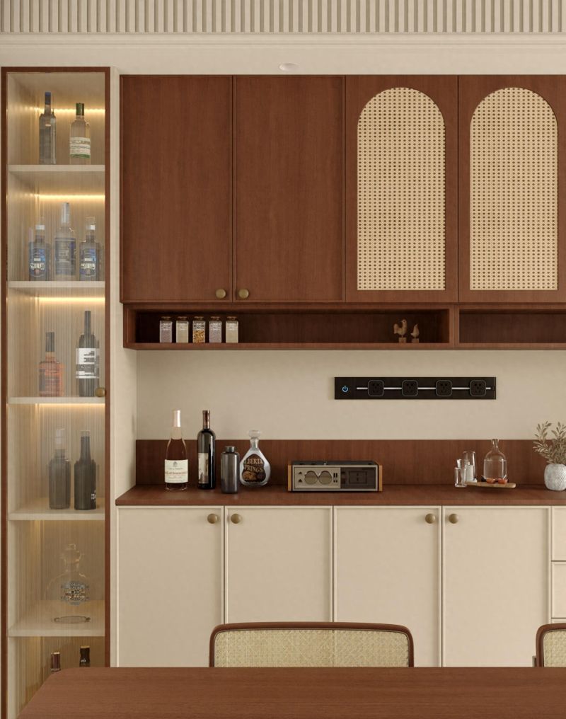 餐边柜设计这样做，高级感瞬间拉满！