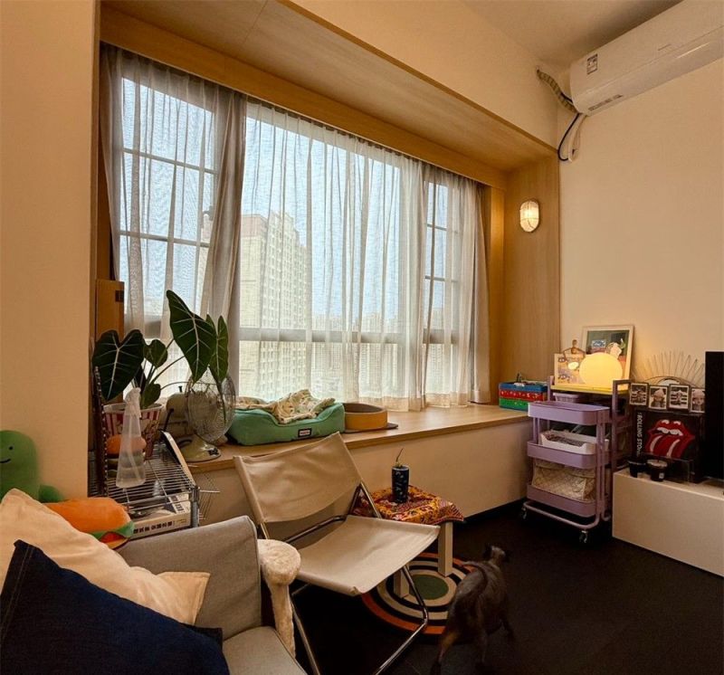 佛山女生晒出35㎡“一字形”蜗居，用半墙隔断大通间，独居太爽了 - 家居知识