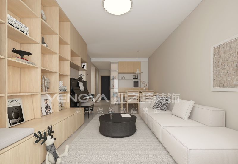 唐山万科·金域华府89平方米原木风格装修效果案例|业之峰装饰 - 家居知识