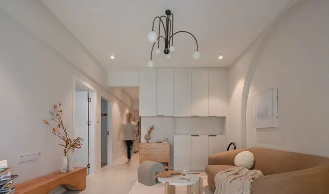 60㎡老破小爆改为中古风之家，拱形元素解决梁柱问题 - 家居知识