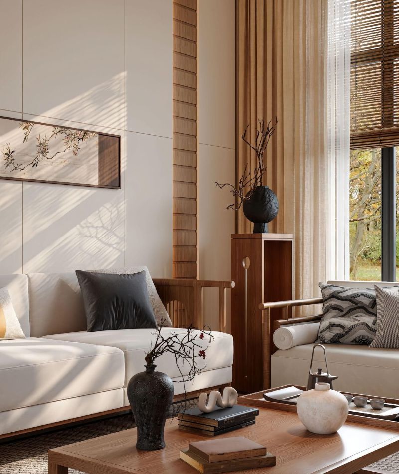 新中式实木家具、玄关柜、玄关隔断、实木家 - 家居知识