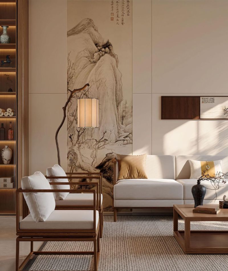 新中式实木家具、玄关柜、玄关隔断、实木家 - 家居知识