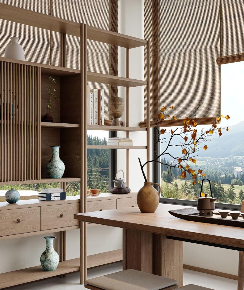 新中式实木家具、玄关柜、玄关隔断、实木家 - 家居知识