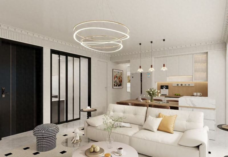 140㎡法式奶油风新家｜温柔奶油白+复古石膏线，打造治愈系理想居所