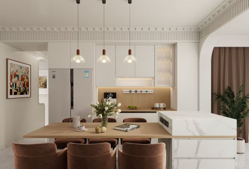 140㎡法式奶油风装修实景｜奶油白+复古石膏线，温柔到心坎里🥐 - 家居知识