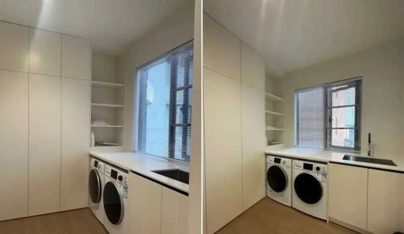 年轻人太会了！「洗烘机衣帽间一体化」设计，收纳力和颜值封神！ - 家居知识