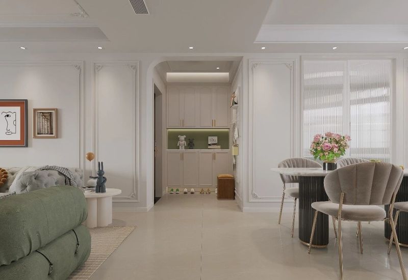 长沙湖湘花园小法风格设计：软硬搭配恰到好处，色彩鲜明舒适 - 家居知识