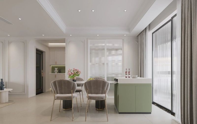 长沙湖湘花园小法风格设计：软硬搭配恰到好处，色彩鲜明舒适 - 家居知识