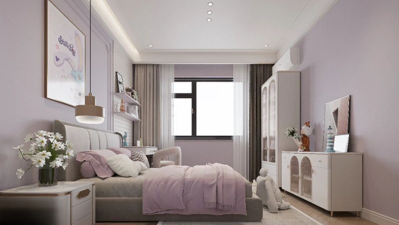 长沙湖湘花园小法风格设计：软硬搭配恰到好处，色彩鲜明舒适 - 家居知识