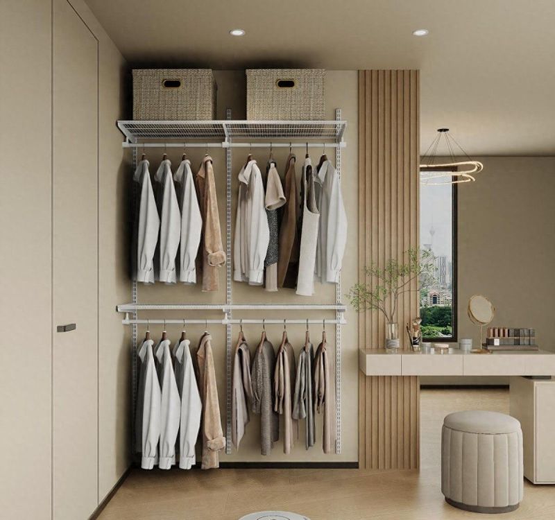 告别收纳烦恼，环保实用的金属衣帽间解决方案