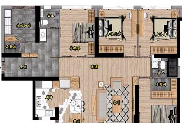 196㎡现代原木风格大平层，全屋禅雅清简，能温暖心灵 - 家居知识