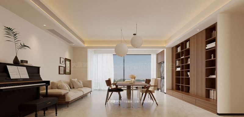 116㎡中古风装修，株洲理想家中的松弛时光