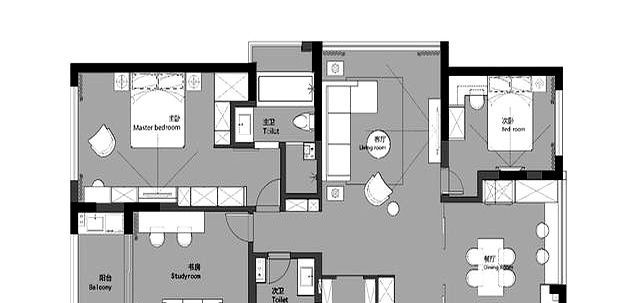 118平的极简家装，用黑白线条勾勒空间，越简单越高级！吸粉无数 - 家居知识