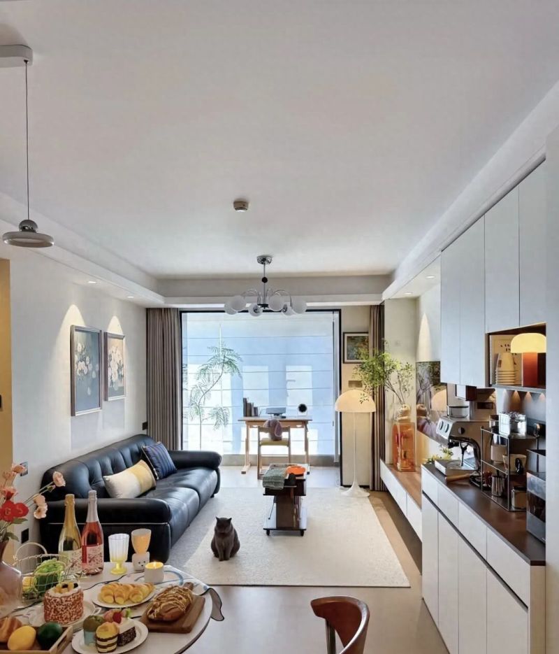 78㎡奶油风混搭中古家具，高级感拿捏指南