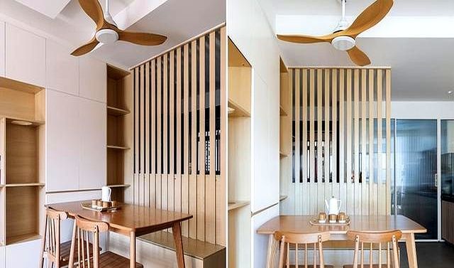 这套日系风装修好绝，巧设隔断，解决入户没有玄关正对客餐厅问题 - 家居知识