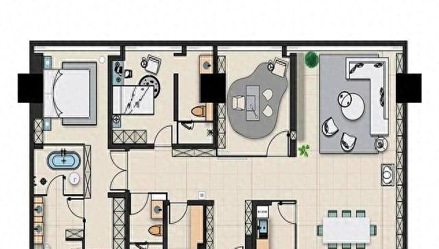 260㎡现代轻奢大平层，淡雅色调打造精致温馨生活空间