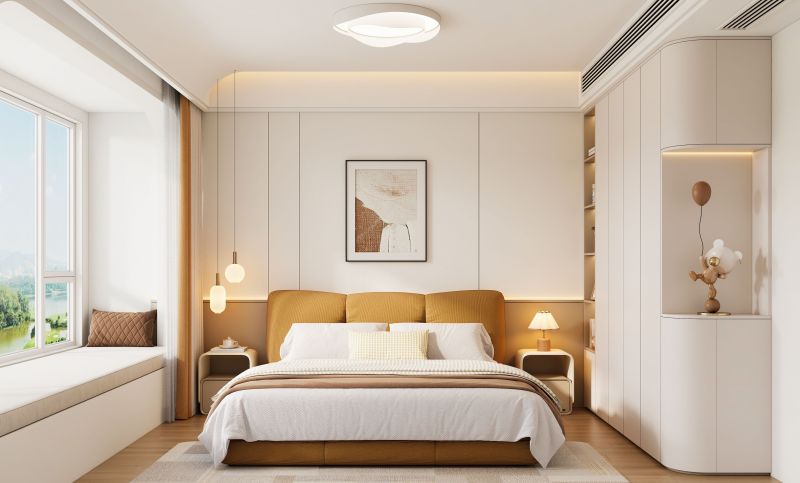 全友设计丨108㎡现代奶油风，客厅书房一体，小吧台让家超惬意！ - 家居知识