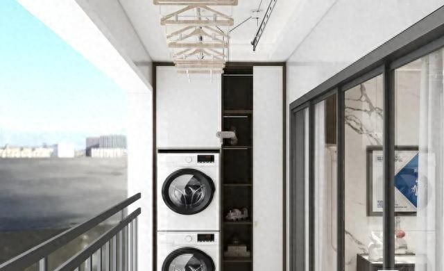 阳台柜超强收纳设计，空间翻倍不拥挤！