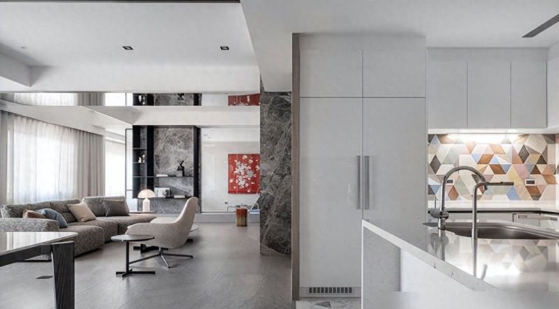 264㎡轻奢大平层，大理石+镜面打造精致现代风，爸妈看了都心动！