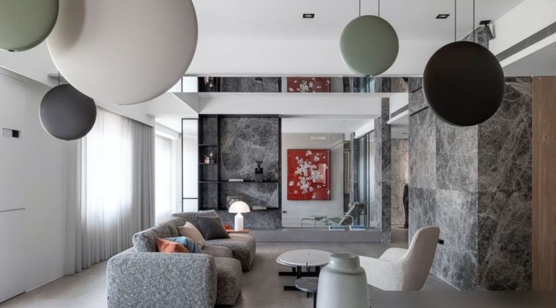 爸妈看了都爱的264㎡轻奢大平层,大理石+镜面,装出精致现代风！ - 家居知识