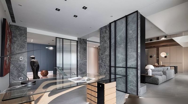 爸妈看了都爱的264㎡轻奢大平层,大理石+镜面,装出精致现代风！ - 家居知识