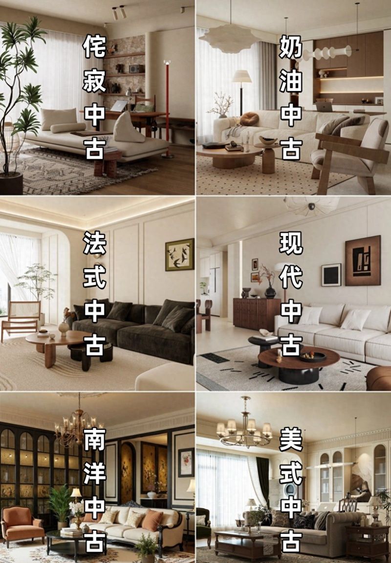 热门中古风格6选1，你会选择哪一款？