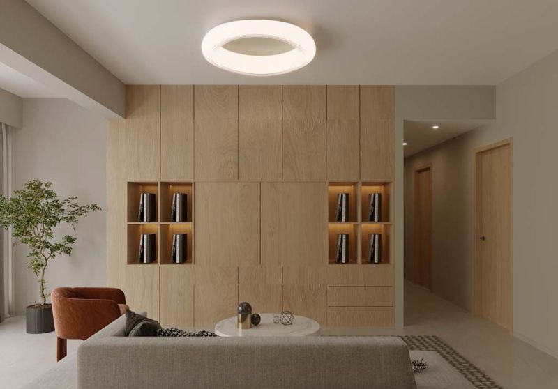 130㎡现代原木风|暖调原木+极致留白，温柔到不像话 - 家居知识