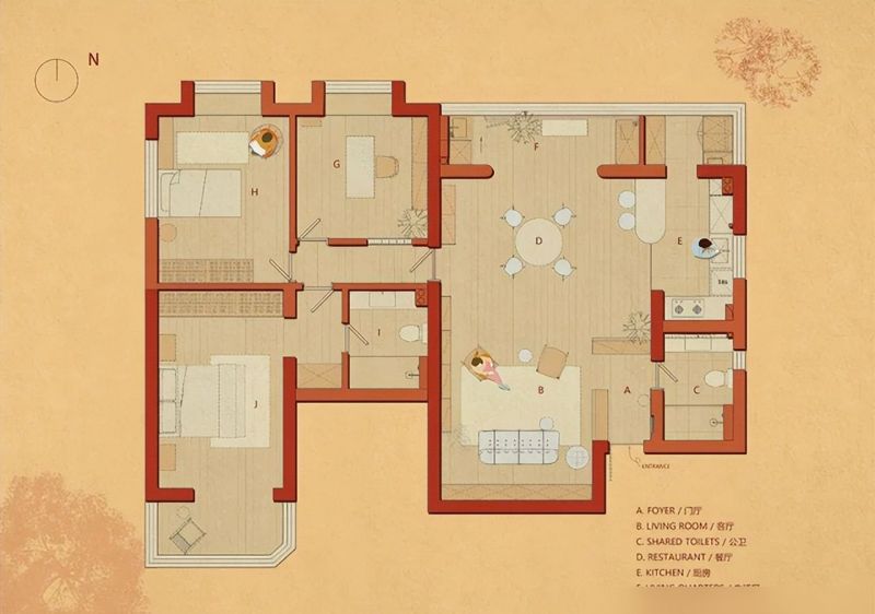上海140㎡老宅，用“新旧结合”的方式收获美美的中古氛围 - 家居知识