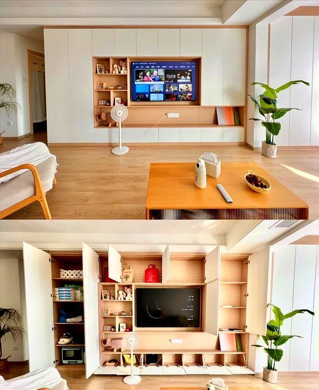 满墙电视柜多好用？看看这些成功案例，照着做能储物颜值高是真香 - 家居知识