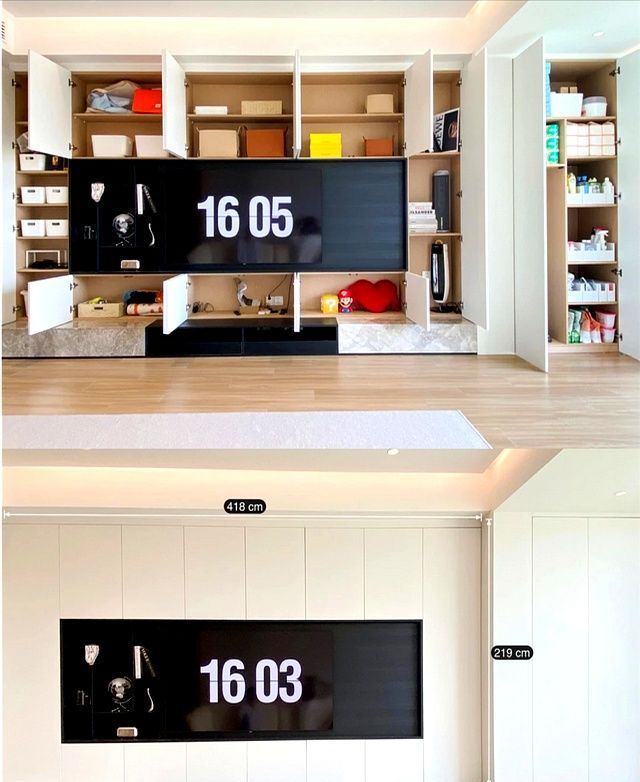 满墙电视柜多好用？看看这些成功案例，照着做能储物颜值高是真香 - 家居知识