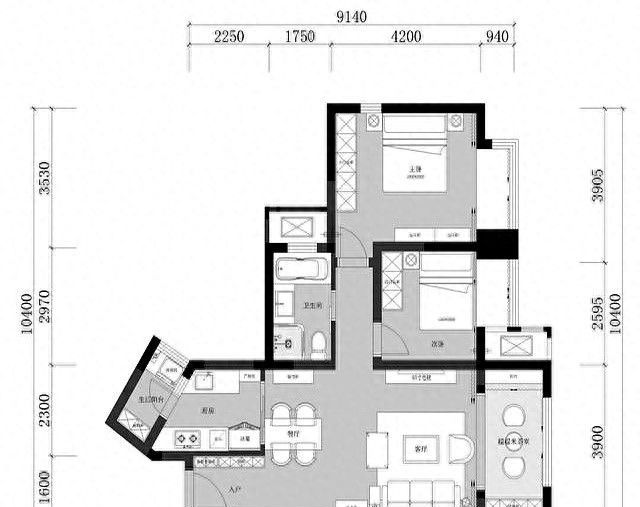 85㎡美式轻奢风装修，优雅高级感十足，品味尽显！