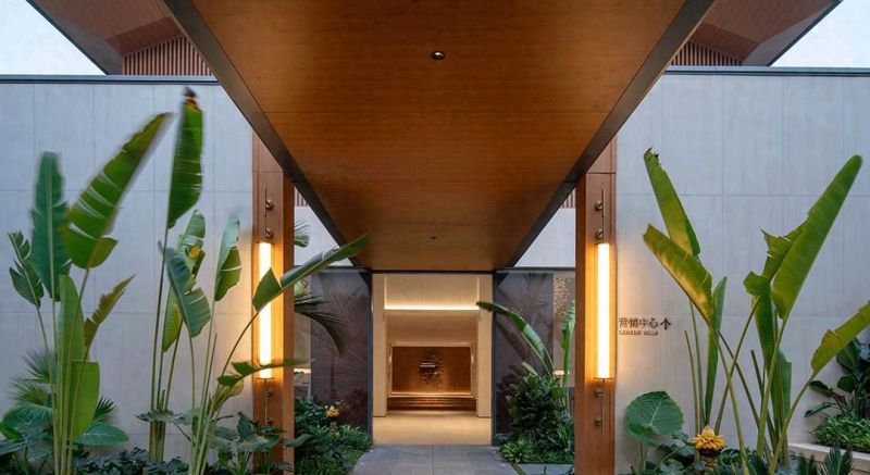 原木侘寂风售楼处，万里挑一的自然美学空间