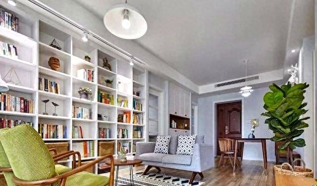 客厅书柜与电视共存的设计方案，这几种方式值得参考