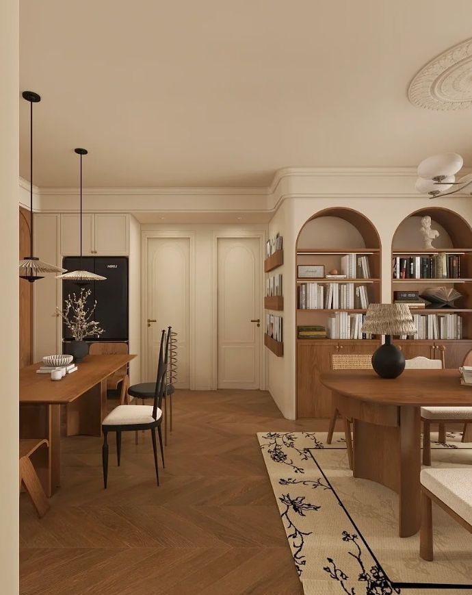 89平也能装出高级感，中古风VS法式复古，这届业主选择太大胆 - 家居知识