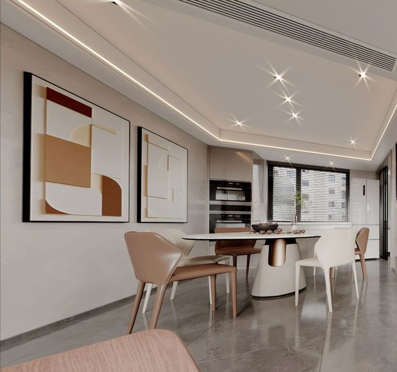 147㎡现代意式风平层装修-诸暨中茂府 - 家居知识