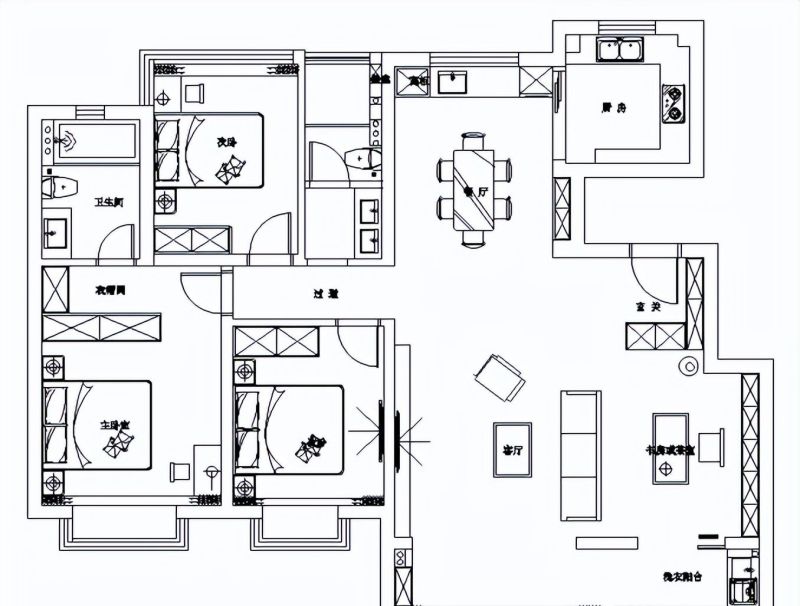 147㎡现代意式风平层装修-诸暨中茂府 - 家居知识