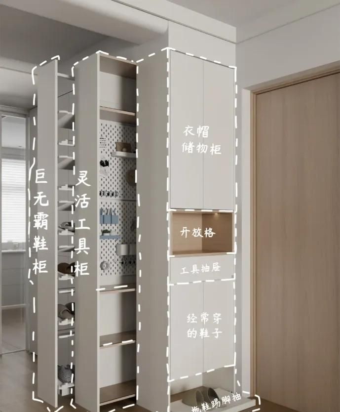 平平无奇的鞋柜做法，解决空间痛点，我家怎么就没想到！ - 家居知识