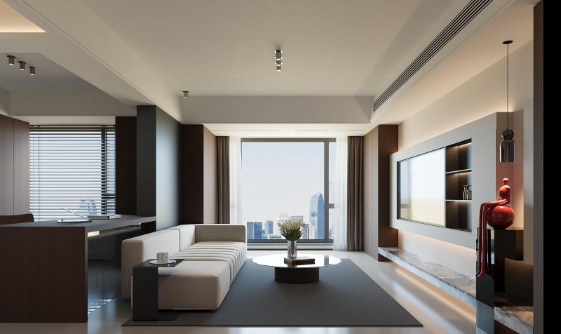 青岛｜140㎡现代意式极简风，做客厅设计 - 家居知识