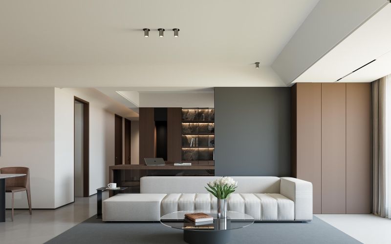 青岛｜140㎡现代意式极简风，做客厅设计 - 家居知识