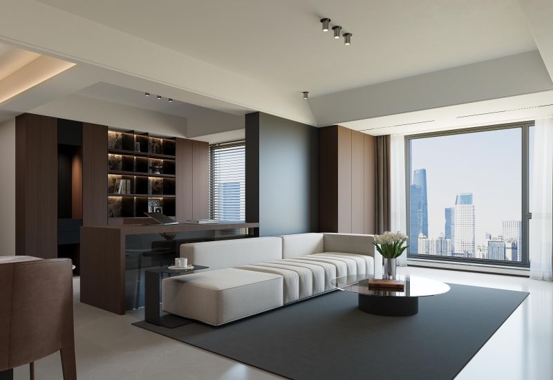 青岛｜140㎡现代意式极简风，做客厅设计 - 家居知识