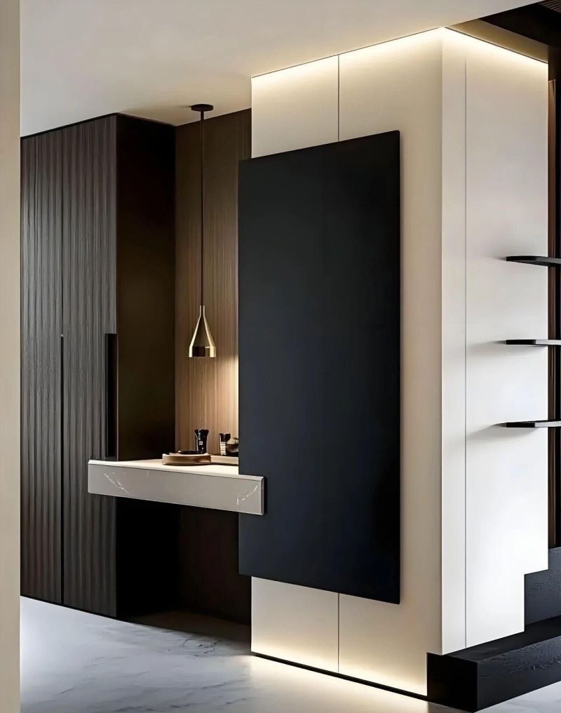 美哭！L型转角玄关柜，赶紧来抄作业了~ - 家居知识