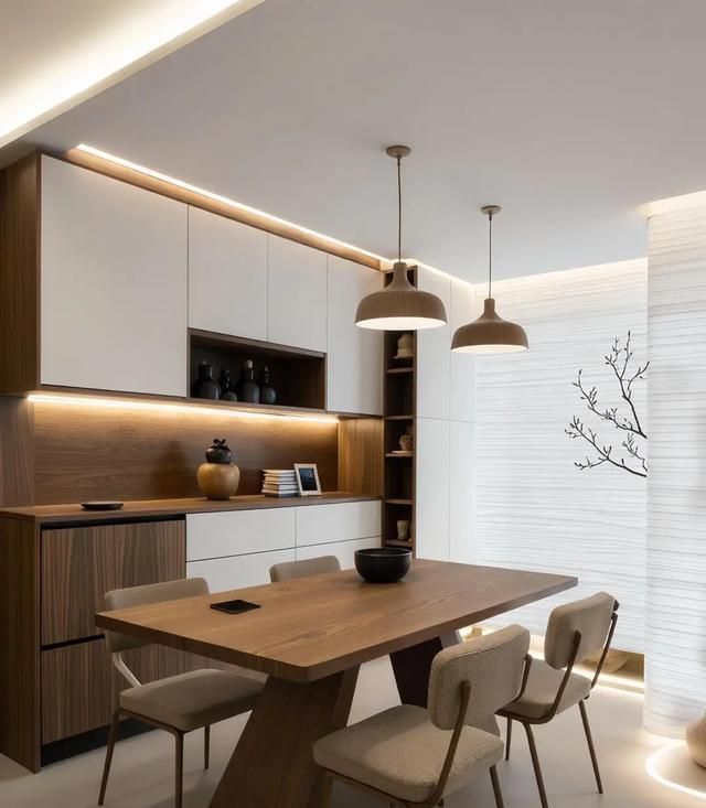 中古胡桃+极简风，不过度装修的家高级没商量！ - 家居知识