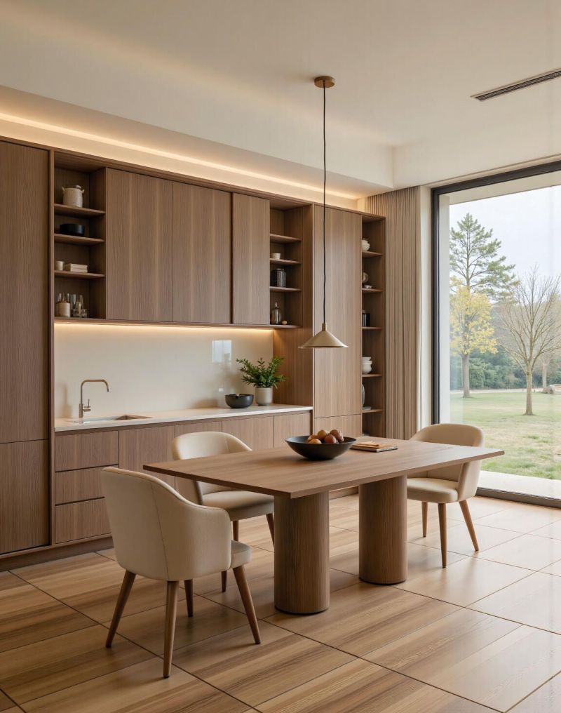 130平极简中古，勾勒岁月沉淀的从容大气。 - 家居知识