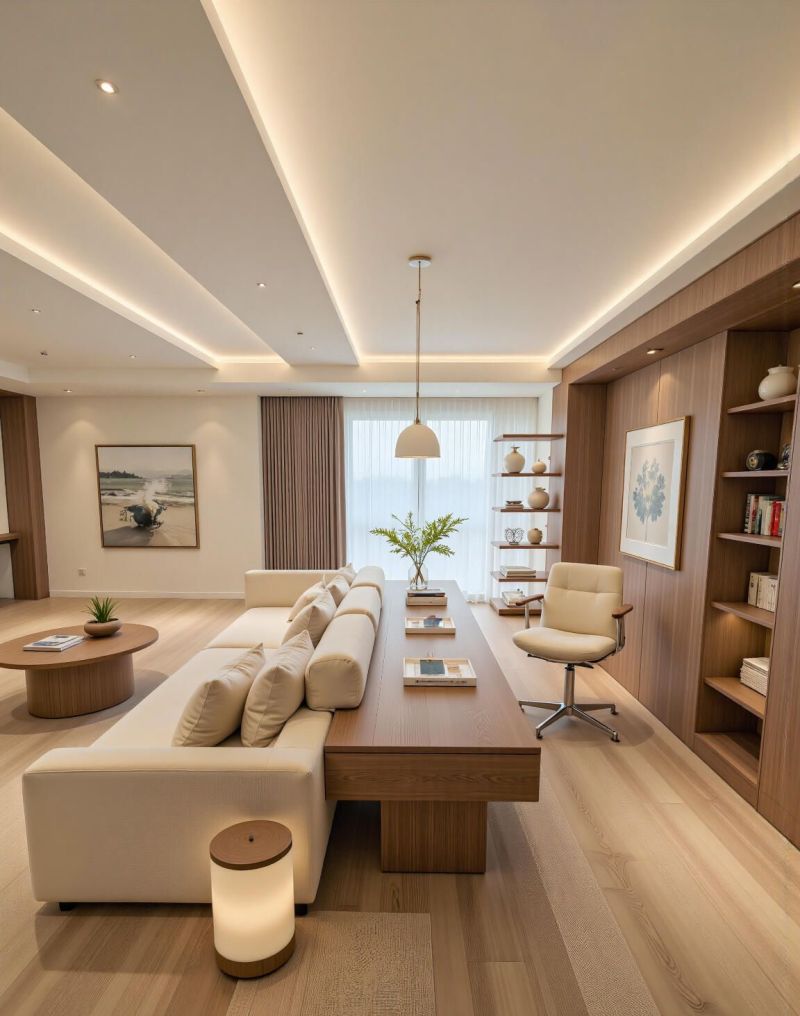 130平极简中古，勾勒岁月沉淀的从容大气。 - 家居知识