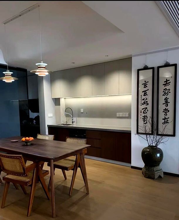 湖南一位艺术老师晒出153㎡“新中式”的家，硬装极简，软装雅致 - 家居知识