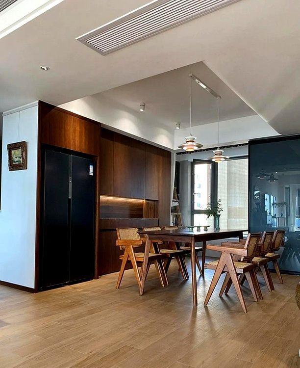 湖南一位艺术老师晒出153㎡“新中式”的家，硬装极简，软装雅致 - 家居知识